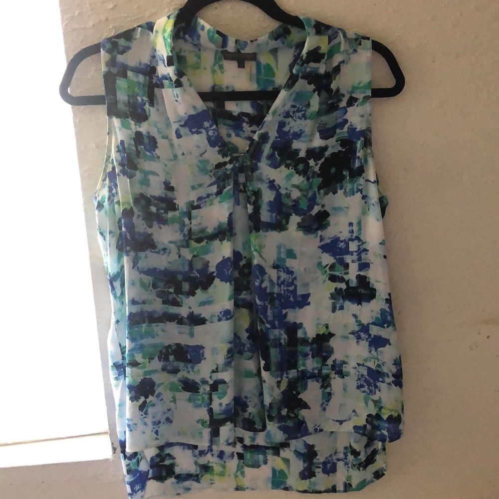 Vince Camuto MultiColor Sleeveless Blouse